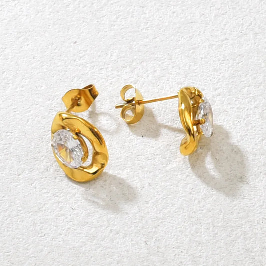 Amari Oval Ohrstecker