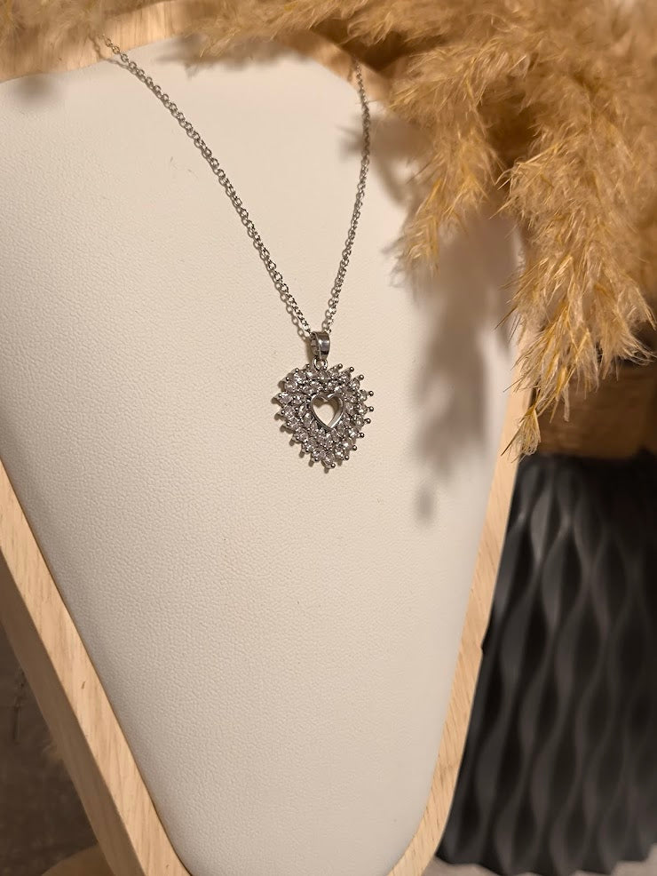 Silver Heart Kette