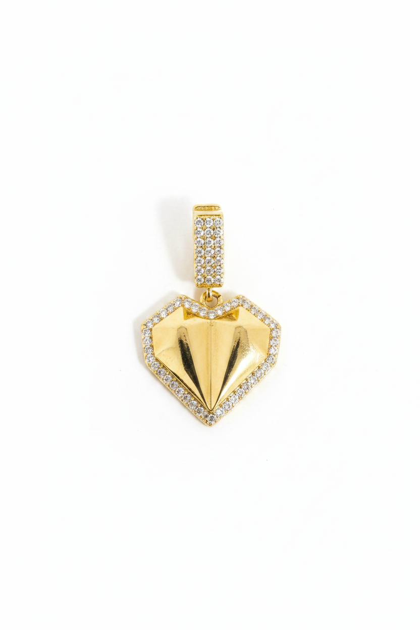 Himmlische Eleganz – Vergoldete Design- Charm Anhänger (Herz, Stern & Engel, Nordstern)