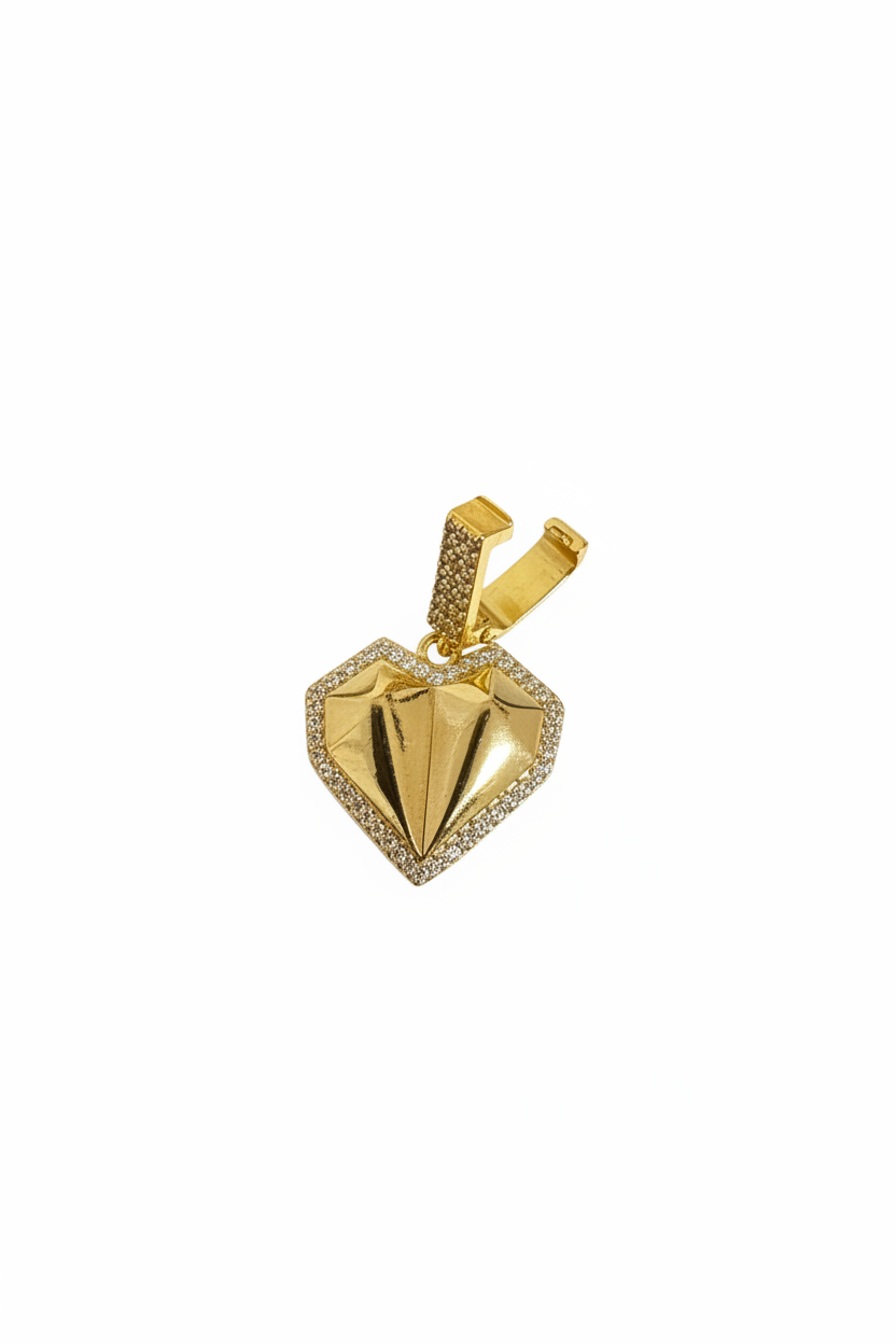 Himmlische Eleganz – Vergoldete Design- Charm Anhänger (Herz, Stern & Engel, Nordstern)