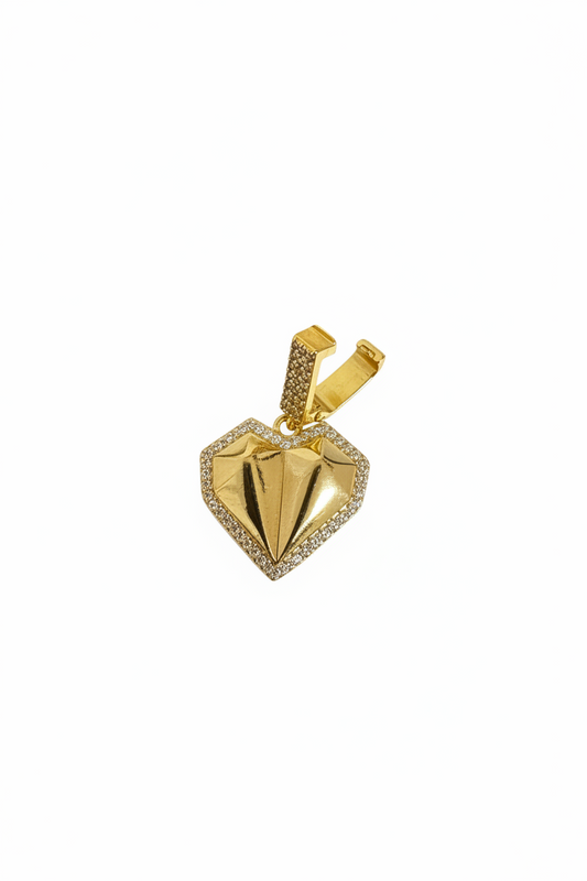 Himmlische Eleganz – Vergoldete Design- Charm Anhänger (Herz, Stern & Engel, Nordstern)