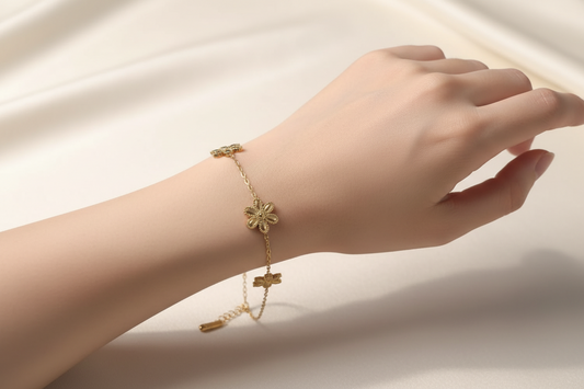 3er Blümchen Armband