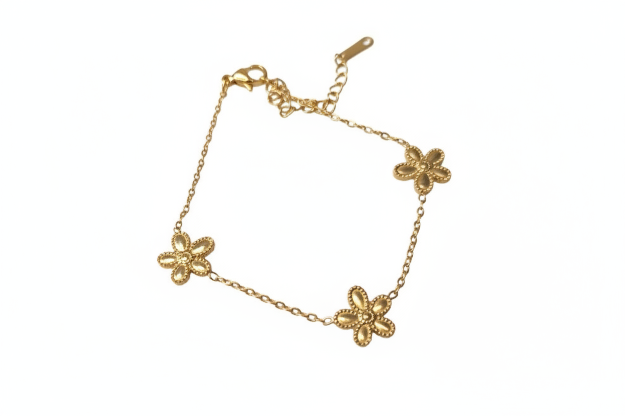 3er Blümchen Armband