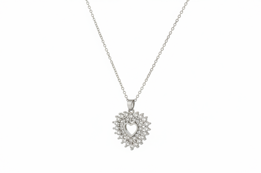 Silver Heart Kette