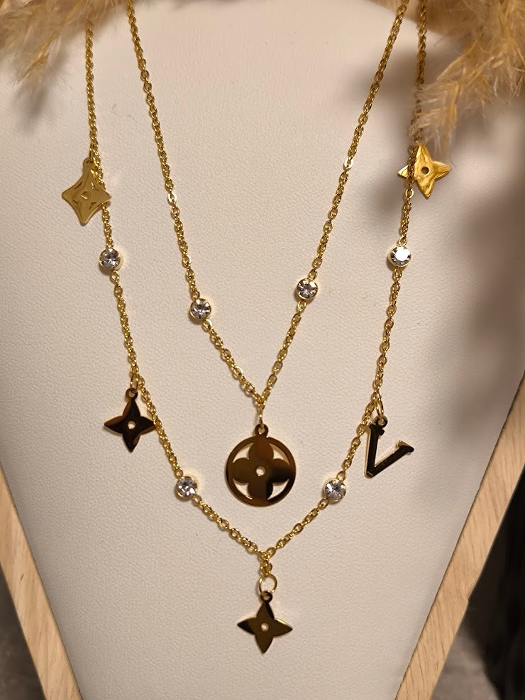 Victoria Halskette mit Zirkonia steinchen