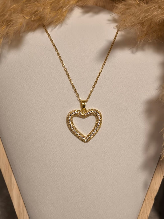 Herz mit Zirkonia steinen