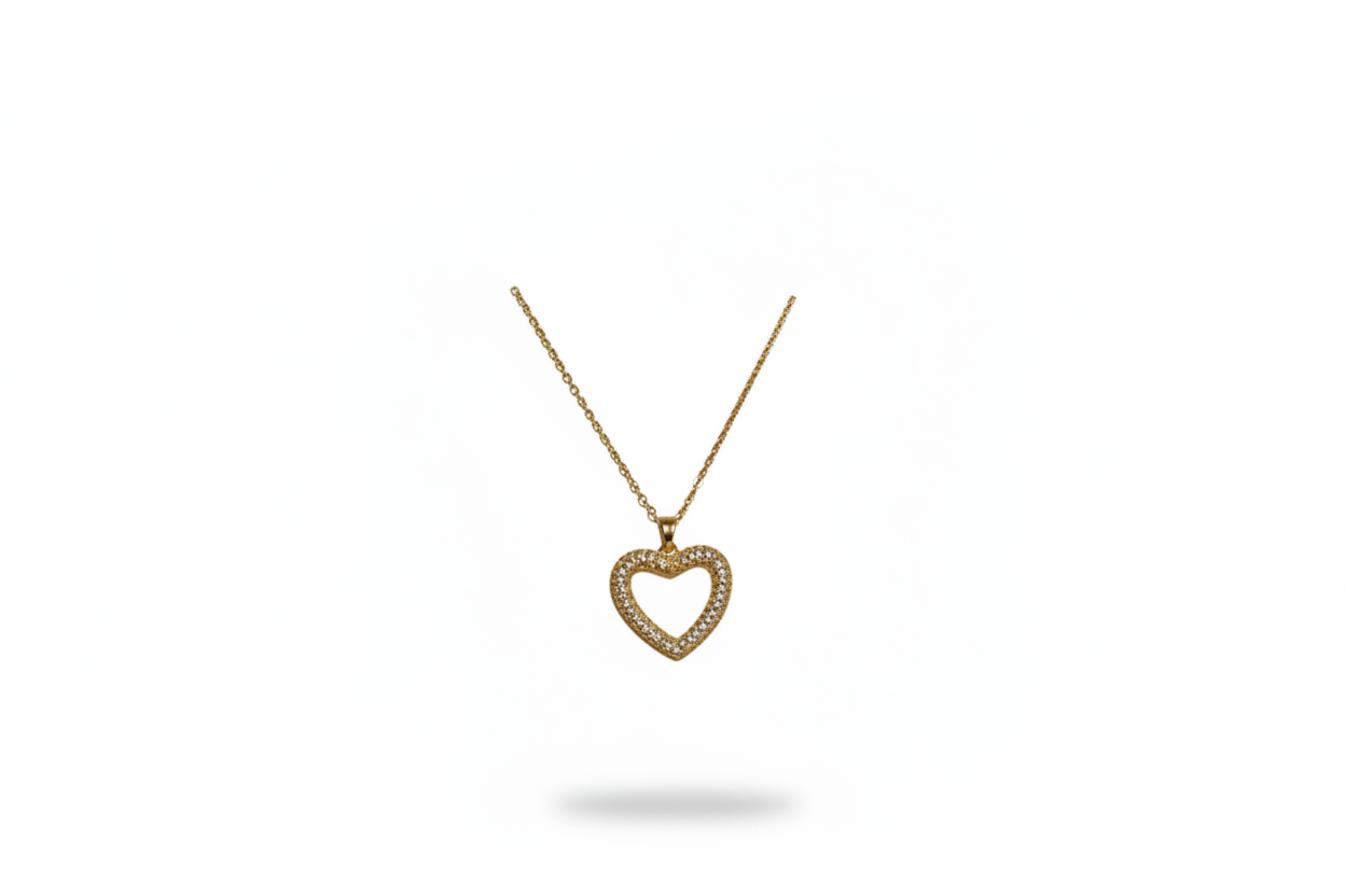 Herz mit Zirkonia steinen