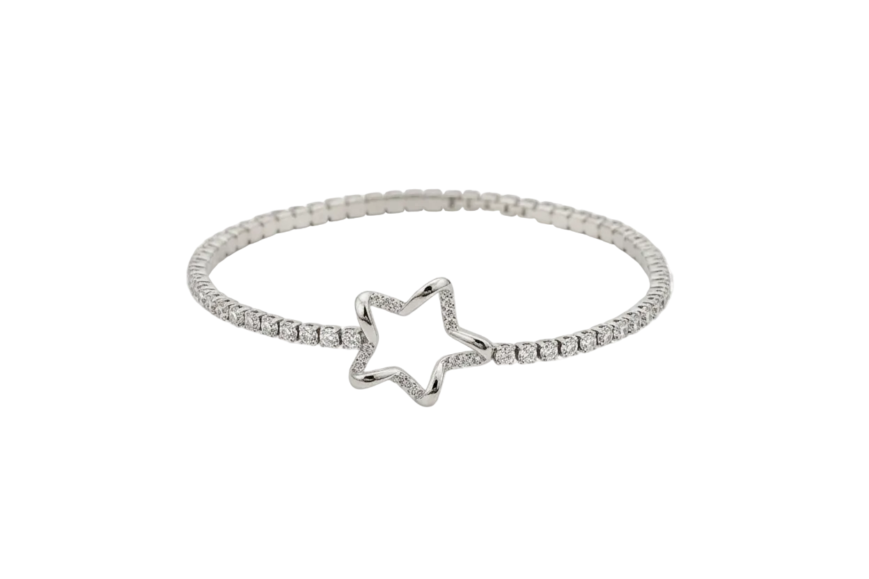 Silver Stern Armband