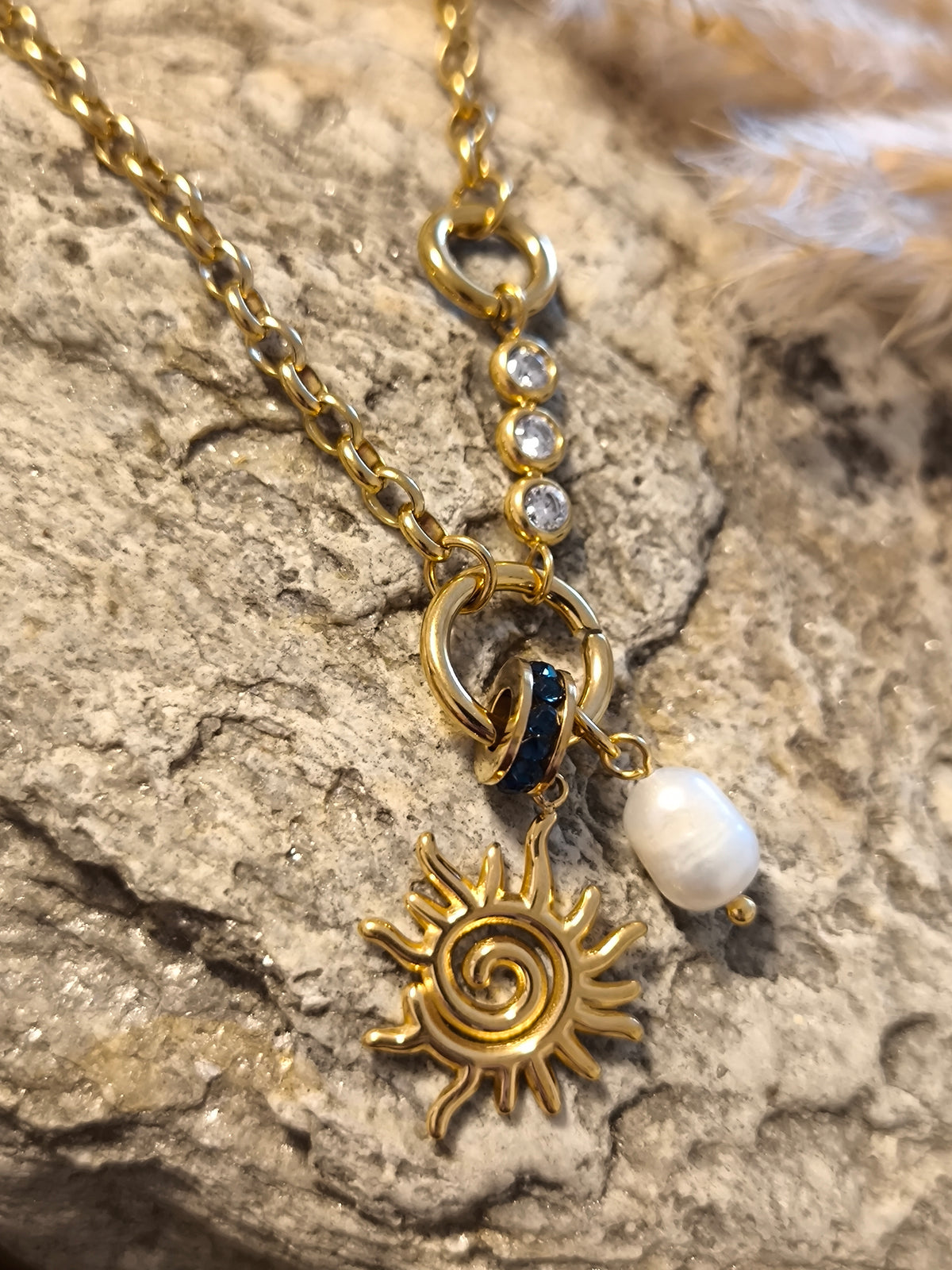 Edelstahl Kette✨ Aura Sun